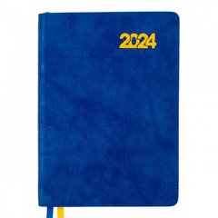 Ежедневник датированный 2024 А5 Case, интегрованный, 368 стр Leo Planner., синий (252424) фото