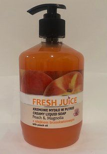 Жидкое мыло FRESH JUICE 460 г с дозатором Персик магнолия 52064 (1501546) фото