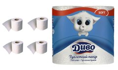 Туалетная бумага Обухов, Диво Софт 2слойная 4 рулоны /10 / (30140) фото