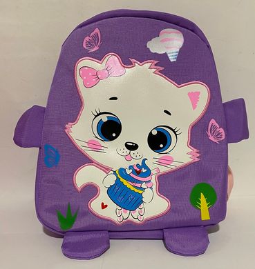 Рюкзак детский из ткани 25х21х10см Котик,светло розовый 316КТ (1329447) фото
