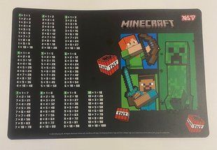 Подложка на стол таблица умножения Minecraft.YES 492362 (492362) фото