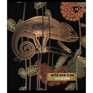 Зошит шкільний 48 аркушів А5 клітинка YES Wild and free мат. ВДЛ+ УФ-виб+Pantone Gold 766875 (766875) фото