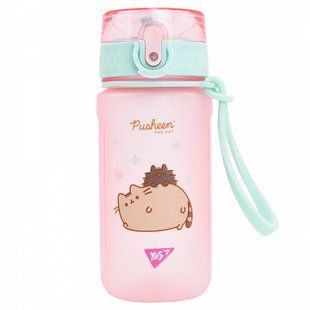Пляшечка для води 500мл софт тач ефект Pusheen 708321 рожева (708321) фото