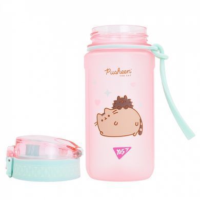 Пляшечка для води 500мл софт тач ефект Pusheen 708321 рожева (708321) фото