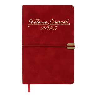 Ежедневник датированный 2026 VELOUR, A6,красный,искусственная кожа BM.2512-05 (202685) фото