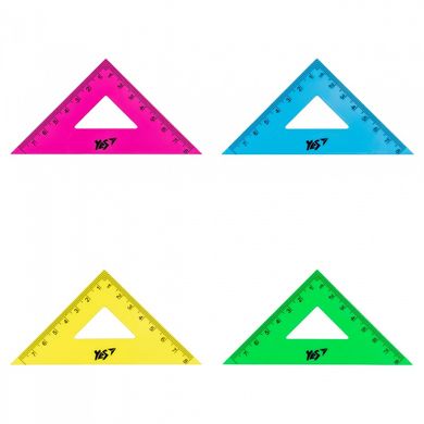 Трикутник рівнобедрений флуор. 8 см YES 370575 (370575) фото