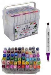 Набор скетч маркеров 60 цветов квадратные двусторонние, PM508-60 Aihao (PM508-60) фото