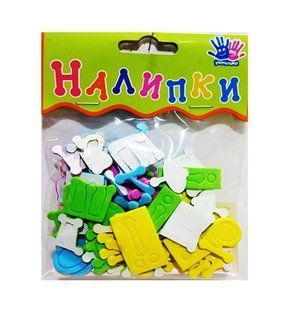 Наліпки для творчості "Український алфавіт", ЄВА, 78шт/уп. 951199 (951199) фото