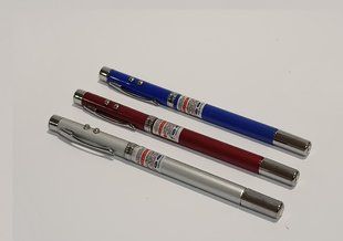 Ручка кулькова 5 в 1 (фонарик LED, лазер, указка телескопічна 46 см, магніт) 267-1 (267-1) фото
