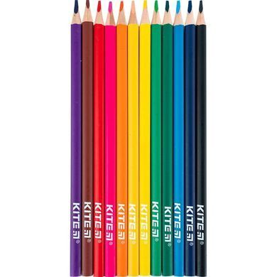 Карандаши цветные трехгранные Kite Classic K-053, 12 цветов (1315102) фото