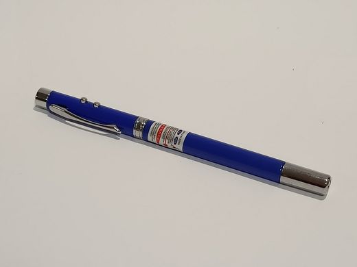 Ручка кулькова 5 в 1 (фонарик LED, лазер, указка телескопічна 46 см, магніт) 267-1 (267-1) фото