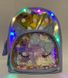 Рюкзак детский с подсветкой кожзам Котик голубой 8226-780 (8226-780блак) фото 3