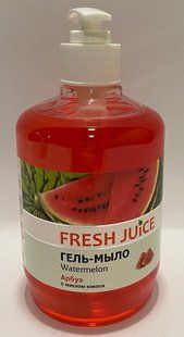 Крем-мыло FRESH JUICE арбуз+ масло кокоса 460 г с дозатором Украина (15015) фото