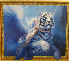 Алмазна мозайка 40х50см в коробці GМ 0350 Білий тигр (2341802) фото