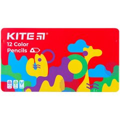 Карандаши цветные трехгранные 12 шт.,в металическом пенале Kite Fantasy K22-058-2 (K22-058-2) фото