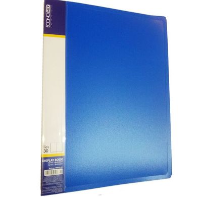 Папка з 30 файлами А4 E30603-02, синя, чорна (E30603-02) фото