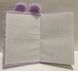 Блокнот пушистый Кролики фиолетовый, клетка 20929JSB-10 (20929JSB-10фіол) фото 2