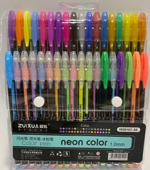 Набір ручок гелевих 36 кольорів Neon, HG6107-36 (6107-36) фото