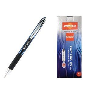 Ручка гелевая автоматическая Top Tek Rt Gel UX-134-02, непрозрачная, синяя (UX-134-02) фото