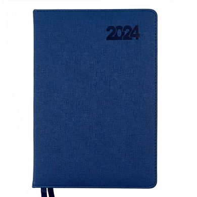 Ежедневник датированный 2024 А5 Escalada, твердый, 368 стр Leo Planner.,синий (252440) фото