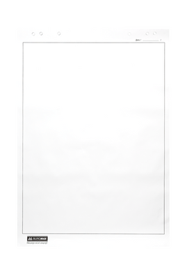 Блок паперовий для фліпчарта А1 білий 20 арк. 64*90см (ВМ2296) фото