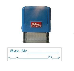 Оснастка для штампа пластиковая 14х38 мм "Вих.№ +дата" S852 Shiny (060210) фото