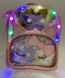 Рюкзак детский с подсветкой кожзам Котик нежно-розовый 8226-780 (8226-780н-рож) фото 3