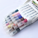 Набор скетч маркеров 24 цвета четырехгранные двусторонние, PM51624 Aihao (PM516-24) фото 2