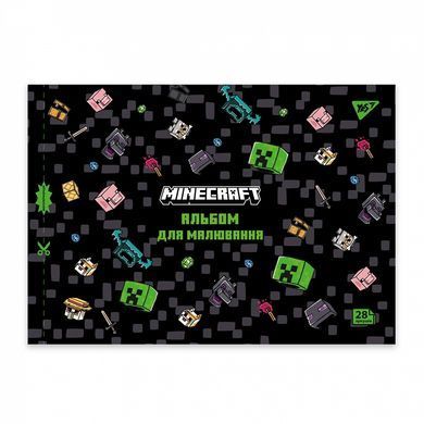 Альбом для рисования А4 28 листов 100 г скоба,с перфорацией Minecraft 130597 YES (1305971) фото