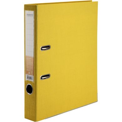 Папка-реєстратор А4 / 5 см Prestige 1711-08, жовтий AXENT (1711-08) фото