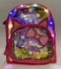 Рюкзак детский с подсветкой кожзам Котик розовый 8226-780 (8226-780рож) фото 3