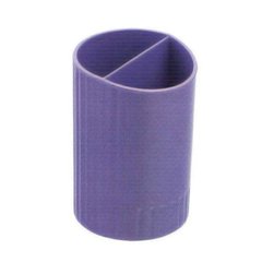 Стакан для ручек круглый на два отделения, фиолетовый ZB.3000-07 (ZB.3000-07) фото