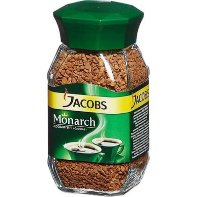 Кава розчинна Jacobs Monarch 190г в склі (160205) фото