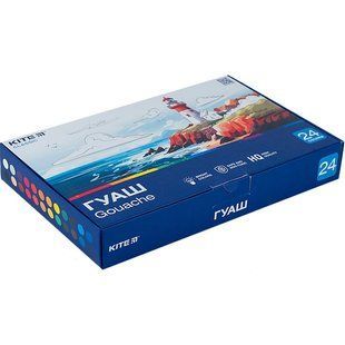 Гуашь для детского творчества 24 цвета по 20мл Kite Classic К-097 (134621) фото