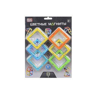 Конструктор магнітний Play Smart 6 дет, 4 модели, 2431 (9917211) фото
