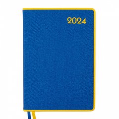Ежедневник датированный 2024 А5 Patriot it , твердый, 368 стр Leo Planner.,желто-синий (252447) фото