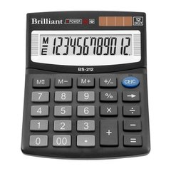 Калькулятор BS-212 Brilliant 12 р. бухгалтерський (070103) фото