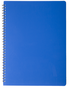 Тетрадь на спирале А4, 80 листов,GLOSS BM.24452151-02 пластиковая обложка, синий (0152802) фото