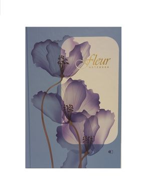 Деловая книга А5 96 листов обложка твердая "Flowers"клетка ДК-96-А5# (011320) фото