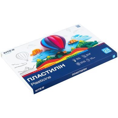 Пластилин 24 цветов 480 грамм Kite Classic К-089 (13241012) фото
