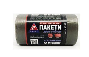 Пакети для мусора 35л /100шт / 7мк черные Z-BEST 44137 (44137) фото