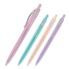 Ручка шариковая автоматическая Candy AB1084-02-A, полупрозрачный цветной корпус, синяя (AB1084-02-A) фото