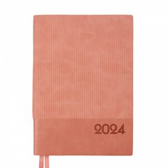 Щоденник датований 2024 А5 Velvet 368 стор Leo Planner ., рожевий (252430) фото