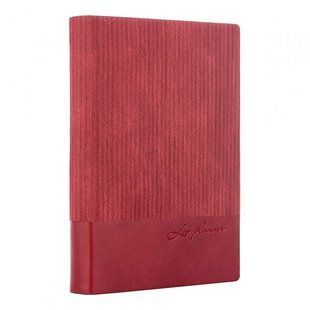 Щоденник недатований м'який А5 352 стор Velvet 252031 бордо лінія (252031) фото