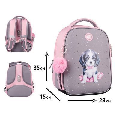 Рюкзак школьный каркасный ортопедический 35х28х15см YES Н-100 Doggy Princess 550104 (550104) фото