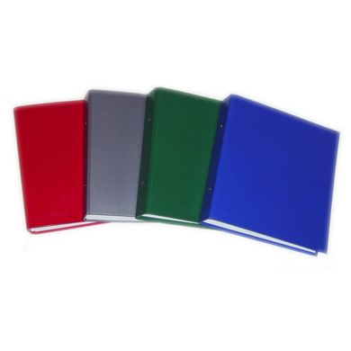 Папка пластикова А5 на 2 кільця PVC асорті кольорів (020671) фото
