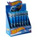 Ручка кулькова з гумовим грипом Hot Wheels HW,24-032 KITE, синя (HW,24-032) фото 2