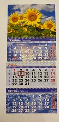 Квартальный календарь на 3 пружины 2024 год Подсолнухи (0118603) фото