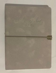 Ежедневник датированный 2026 VELOUR, A5,светло-серый,искусственная кожа BM.2134-20 (202606) фото