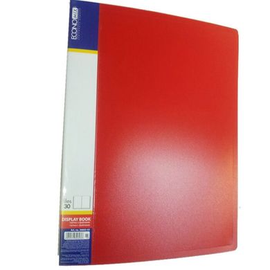 Папка з 30 файлами А4 E30603-03, червона, жовта, сіра (E30603-03) фото